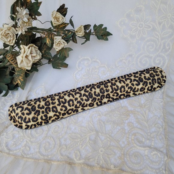 Wrist rest soft microfiber Leopardi print fabric gel cushion pressure relieving - Picture 1 of 5
